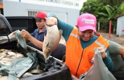Prefeitura de Tuntum distribui peixes às famílias carentes do Sertão de Tuntum, em meio as fortes chuvas que atingem o município