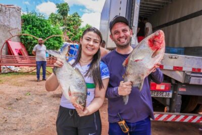Prefeitura de Tuntum distribui aproximadamente 35 toneladas peixes às famílias que nos últimos dias sofreram com as fortes chuvas que atingiram m o município