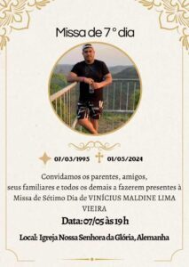 Missa de Sétimo Dia de Maldine Vieira será celebrada hoje