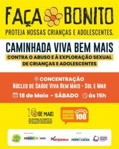 Vereador Marquinhos e Parceiros Promovem Caminhada Viva Bem Mais Contra o Abuso e Exploração Sexual de Crianças e Adolescentes
