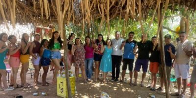 Moradores do povoado Marimbondo fazem uma grande festa para recepcionar prefeito Salomão Barbosa