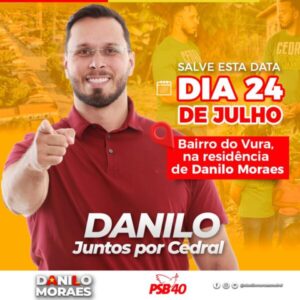 Danilo Moraes Convoca Cedralenses para Mega Conversão no Bairro do Vura