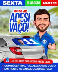 Gentil Neto com sua jovialidade e disposição no volume de campanha…