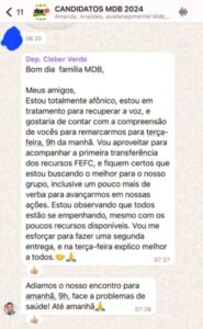 Candidatas do MDB em São Luís estudam renúncia em massa por falta de verba
