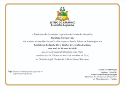 DEPUTADO JOTA PINTO HOMENAGEIA CANTADORES QUE MANTÊM VIVA A CULTURA DO MARANHÃO