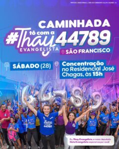 Atenção moradores do São Francisco!!! Venham participar da segunda caminhada de Thay e Neto Evangelista pelo bairro hoje a partir das 15 h…