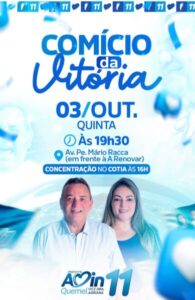 É HOJE! Grande Comício da Vitória de Amin Quemel em Carutapera