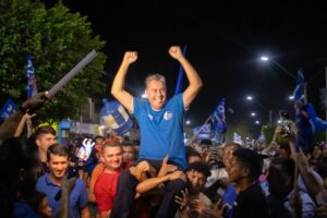 Eleito prefeito, Fernando PL comemora vitória em Governador Nunes Freire