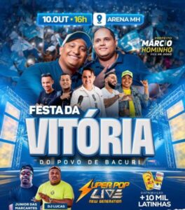 Márcio Hominho celebra Festa da Vitória em Bacuri nesta quinta-feira