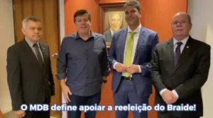 Presidente nacional do MDB, Baleia Rossi confirma MDB apoiando reeleição de Braide