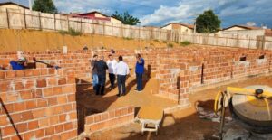 Construção da Unidade Básica de Saúde do Jardim Aulídia, obra financiada com emenda de Hildo Rocha, avança em ritmo normal