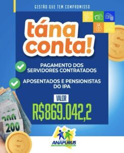 Anapurus: Prefeita Vanderly efetua pagamento dos servidores contratados.
