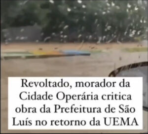 Promessas de Eduardo Braide viram água na entrada da Cidade Operária; confira