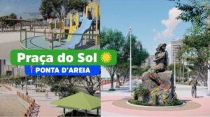 Praça do Sol na praia da Ponta d’Areia será reformada