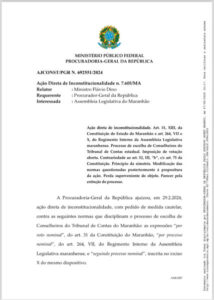 Procurador Geral da República dá razão à Assembleia Legislativa sobre escolha de conselheiros do TCE-MA