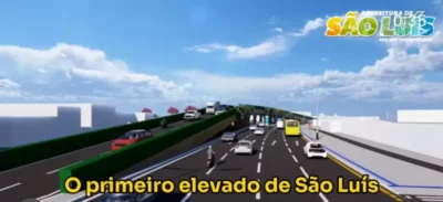 EXCLUSÃO! Braide esquece ciclovias em maquete de elevado da entrada de São Luís