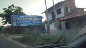 Deputado Josivaldo JP mantém outdoor irregular em Paço do Lumiar