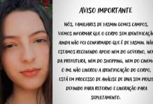 Família de jovem desaparecida em shopping reclama de desamparo