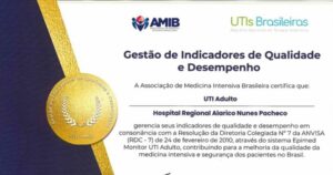Hospital Alarico Pacheco recebe selo de Qualidade e Desempenho