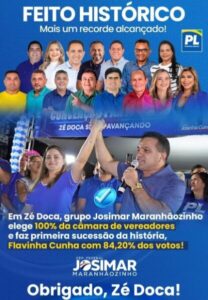 Veja Agora: Grupo de Josimar Maranhãozinho elege 100% da Câmara e consolida sucessão de Flavinha Cunha em Zé Doca