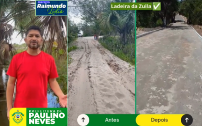 Prefeito Raimundo Lídio, entrega tão sonhada ponte e pavimentação da Ladeira da Zuila
