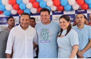 Prefeito Almeida e deputada Solange Almeida, entregam 3 equipamentos educacionais em Igarapé do Meio com a presença de Felipe Camarão