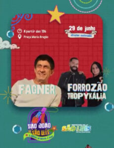 Cantor Fagner fará show em São Luís dia 29 de junho
