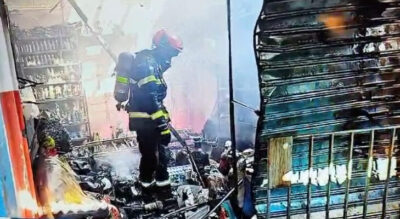 Incêndio destrói sete lojas na feira da Cidade Operária em São Luís