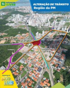 Mudanças no trânsito da rotatória do Calhau começam nesta terça-feira