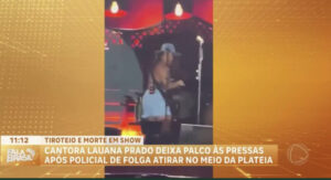 Tiroteio durante show de Lauana Prado faz cantora sair correndo do palco; veja o vídeo: