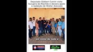Deputado Glalbert Cutrim visita Sucupira do Riachão e declara apoio à reeleição de Walter Azevedo