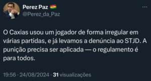 Vice-presidente do Sampaio anuncia que vai tentar “virada de mesa” no STJD e salvar clube do rebaixamento