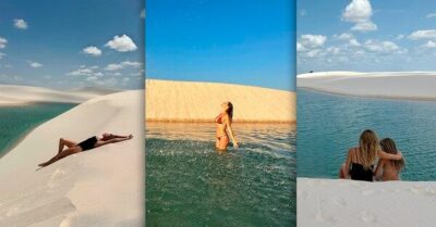 Gisele Bündchen abre álbum de fotos nos Lençóis Maranhenses: ‘Sempre sonhei em visitar’