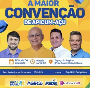 Apicum-Açu se prepara para sediar a maior convenção partidária de sua história Política.