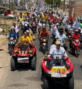 Fred Campos lidera a maior motociata da história de Paço do Lumiar com apoio massivo da população