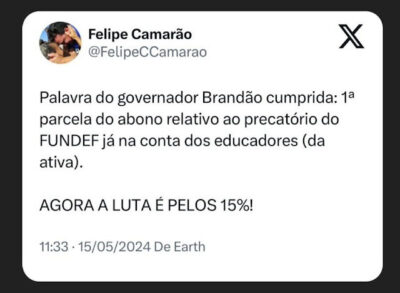 Tá na conta! Estado começa a pagar precatórios do Fundef a professores do MA