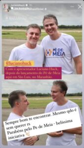 O encontro “sem querer” do Ministro da Educação e Luciano Huck em São Luís