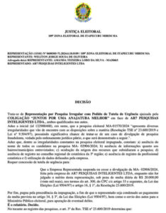 Hélder Aragão tem pesquisa irregular barrada pela Justiça Eleitoral