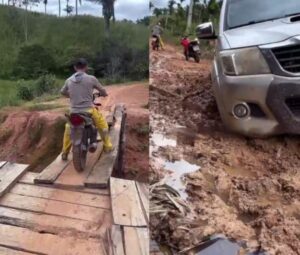 CADÊ A VERBA?! Estradas e pontes estão abandonadas em Vitorino Freire
