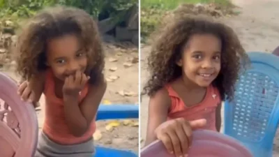 Menina comove web ao pedir “arroz e feijão” de presente de aniversário
