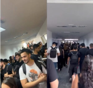 Pagando R$ 12 mil, estudantes protestam por melhorias em faculdade particular