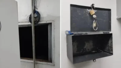 Criminosos arrombam agência bancária e roubam armas