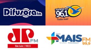 Audiência do rádio em São Luís: Difusora FM 27,1%/ Mirante FM 19,6% / Jovem Pan FM 11,9%/ Mais FM 10,6%