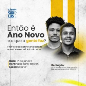 Câmara de São Luís realizará roda de diálogos para promover a conscientização sobre a saúde mental