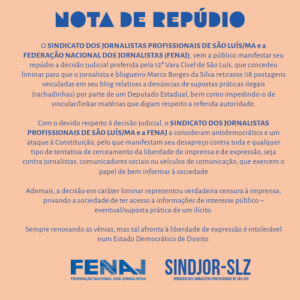 Federação Nacional dos Jornalistas expõe escândalo envolvendo deputado estadual maranhense