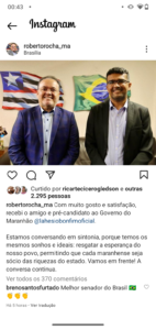 Roberto Rocha e Lahésio Bonfim na ala Bolsonaro no Maranhão