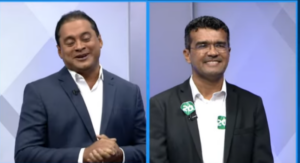 Alvo de Weverton no debate foi Lahésio; o ex-prefeito mirou no legado Dino / Brandão