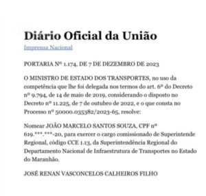 João Marcelo assume comando do DNIT no Maranhão