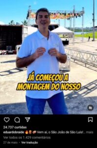 Gestão Braide iniciou montagem de arraial antes de finalizar licitação