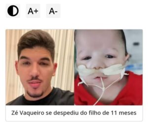 Filho do cantor Zé Vaqueiro morre aos 11 meses